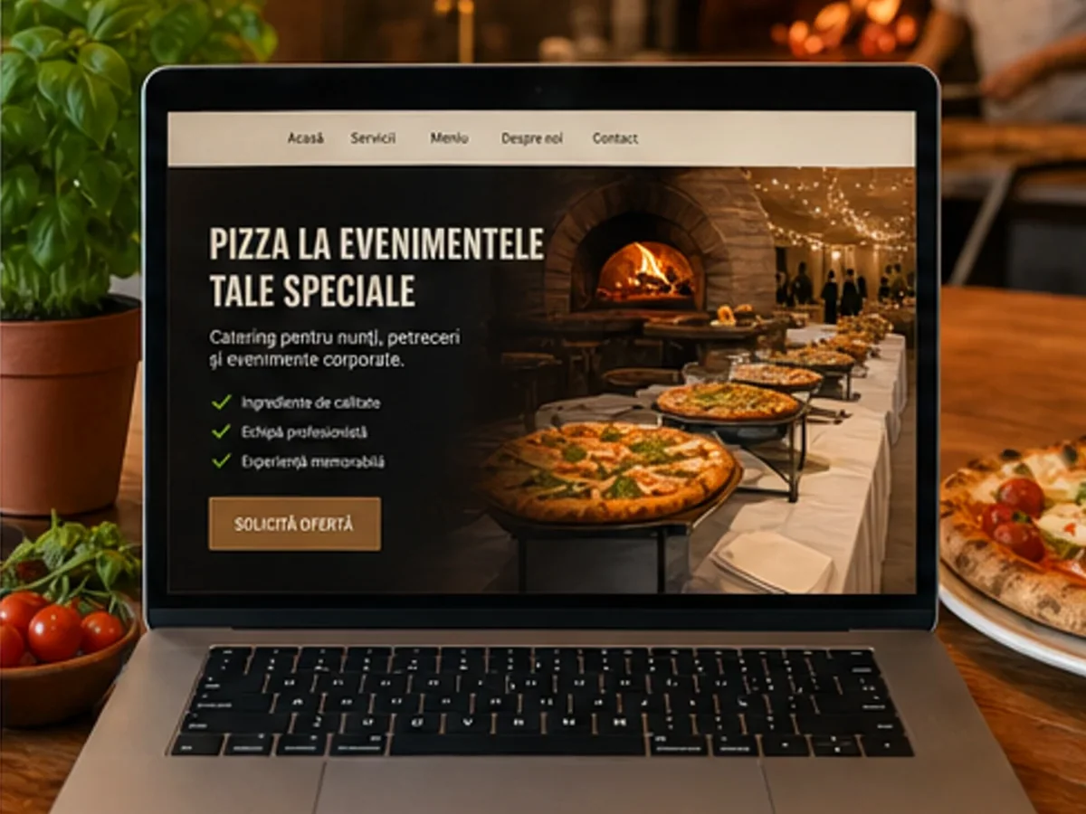Pizzerie cu livrare rapidă - model de site pentru pizzerii - Creare site pizzerie