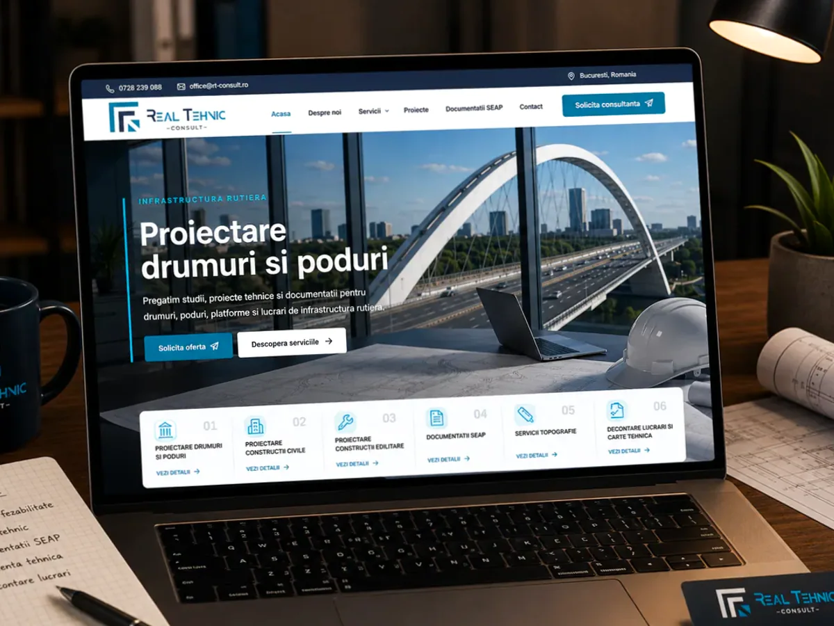 Site cu exemple pentru firme de proiectare construcții - model de site pentru firme de proiectare construcții - Creare site proiectare construcții