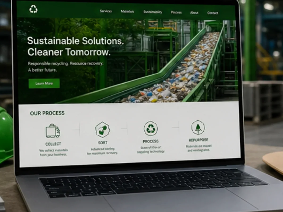 Site de încredere pentru reciclare - model de site pentru firme de reciclare - Creare site reciclare