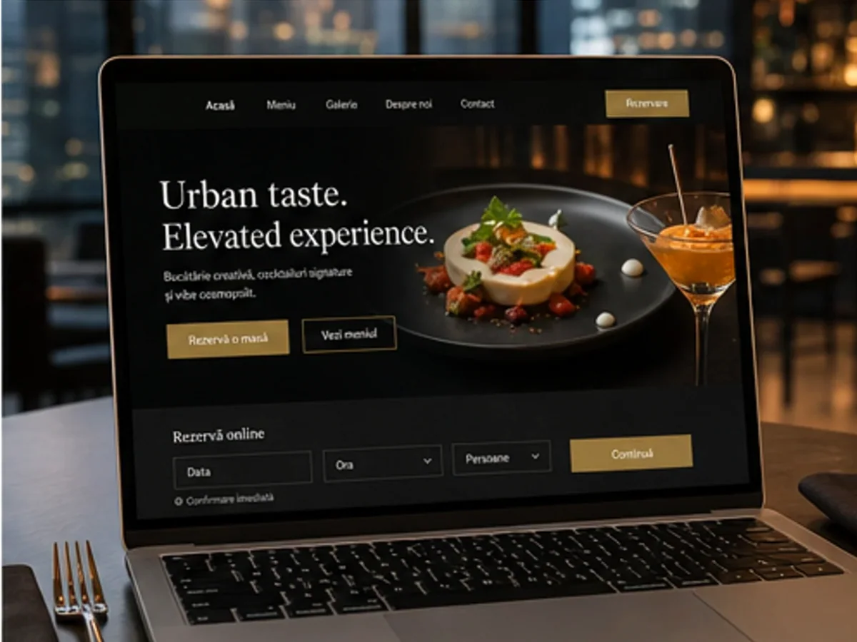 Restaurant cu livrare și takeaway - model de site pentru restaurante - Creare site restaurant