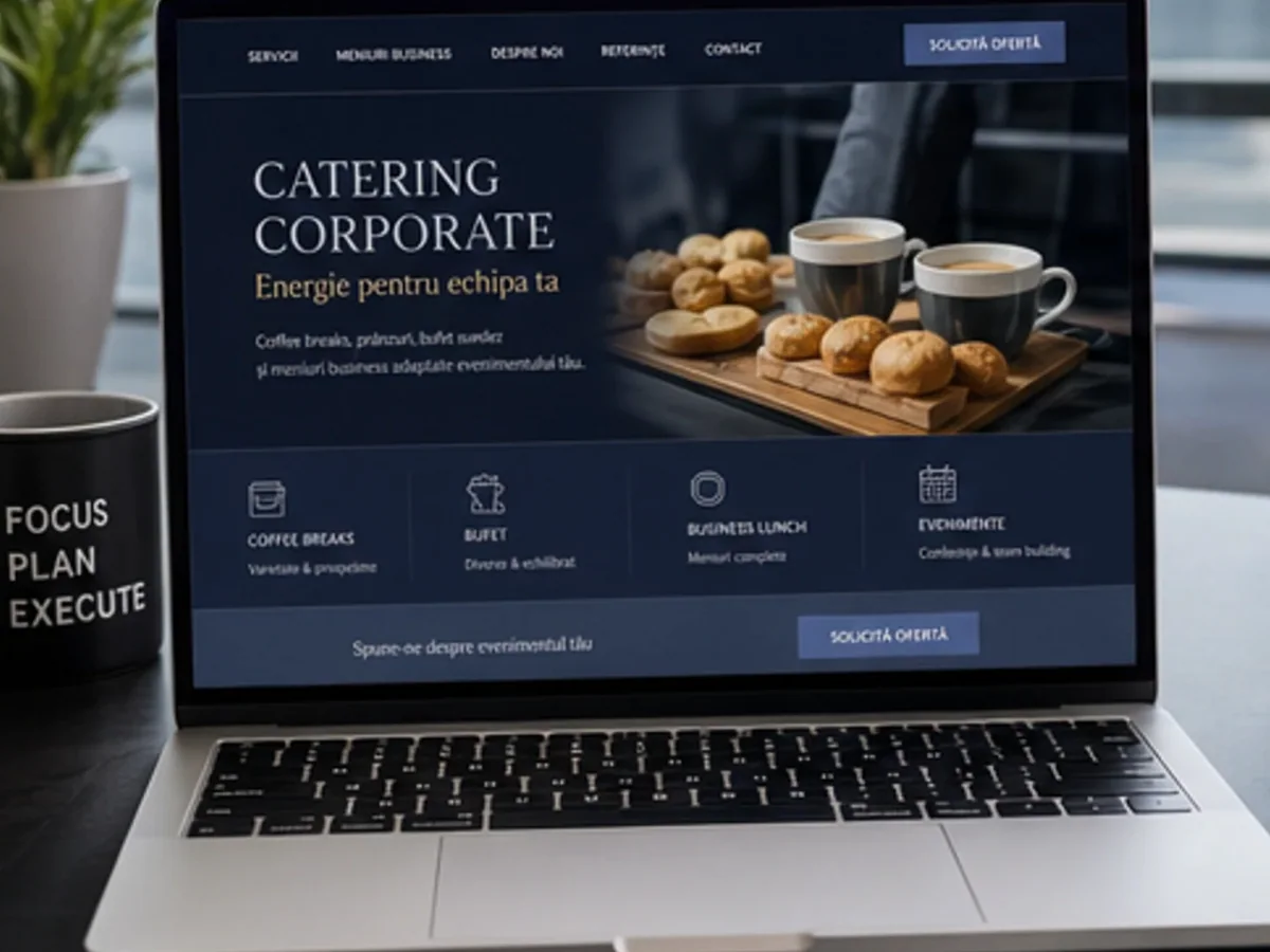 Sală pentru evenimente corporate - model de site pentru săli de evenimente - Creare site sală de evenimente