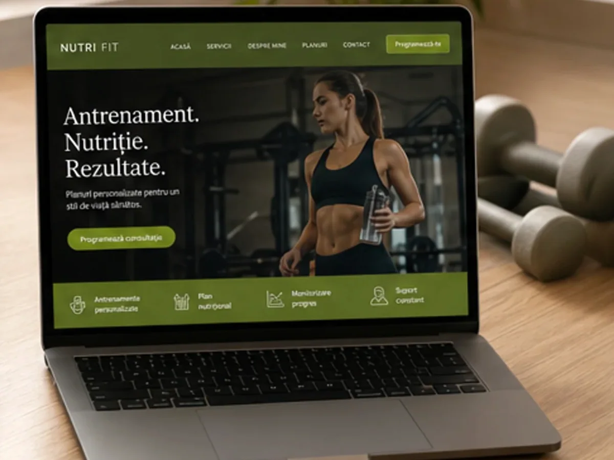Site de încredere pentru sală fitness - model de site pentru săli de fitness - Creare site sală fitness