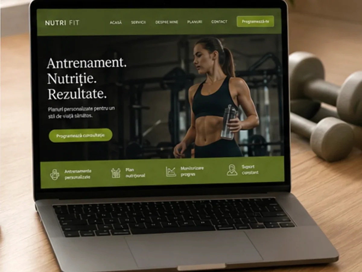 Site cu exemple pentru săli de fitness - model de site pentru săli de fitness - Creare site sală fitness