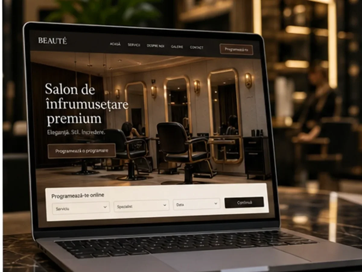 Site de încredere pentru salon de înfrumusețare - model de site pentru saloane de înfrumusețare - Creare site salon de înfrumusețare