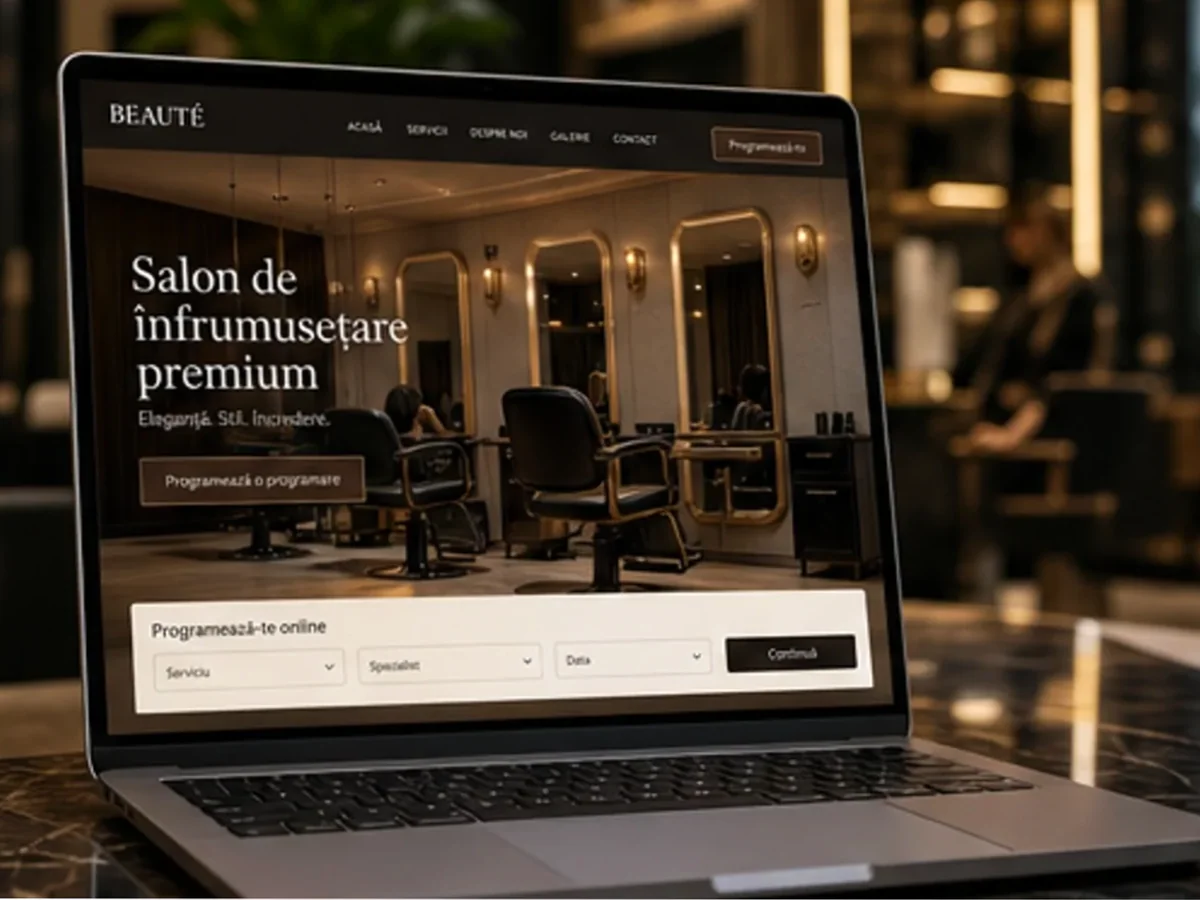 Site cu exemple pentru saloane de înfrumusețare - model de site pentru saloane de înfrumusețare - Creare site salon de înfrumusețare