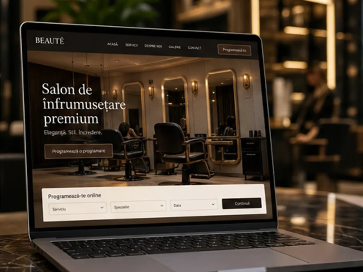 Site cu servicii pentru saloane de înfrumusețare - model de site pentru saloane de înfrumusețare - Creare site salon de înfrumusețare