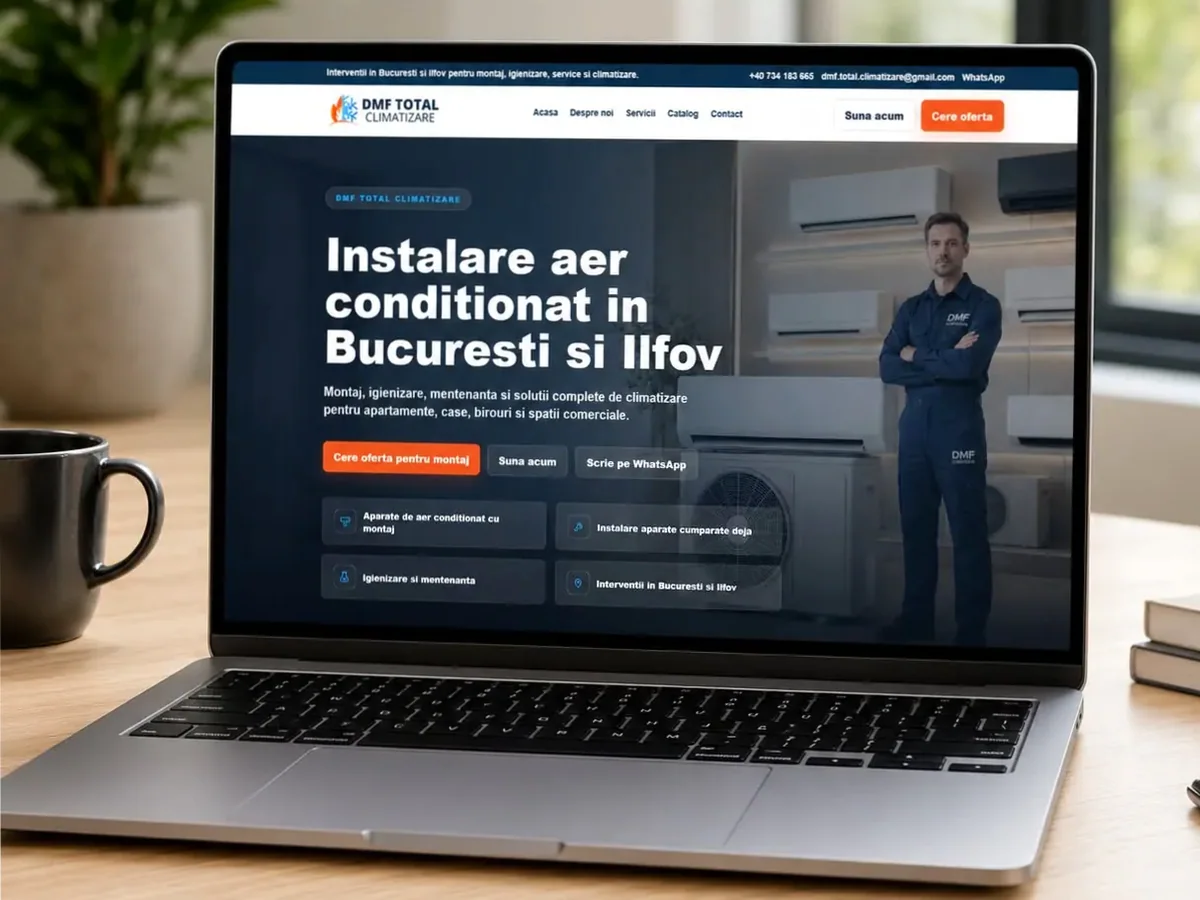 Site de încredere pentru service centrale - model de site pentru firme service centrale - Creare site service centrale