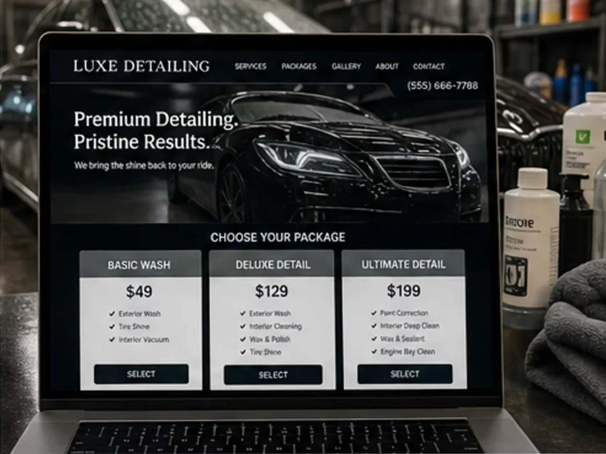 Site de încredere pentru spălătorie auto - model de site pentru spălătorii auto - Creare site spălătorie auto