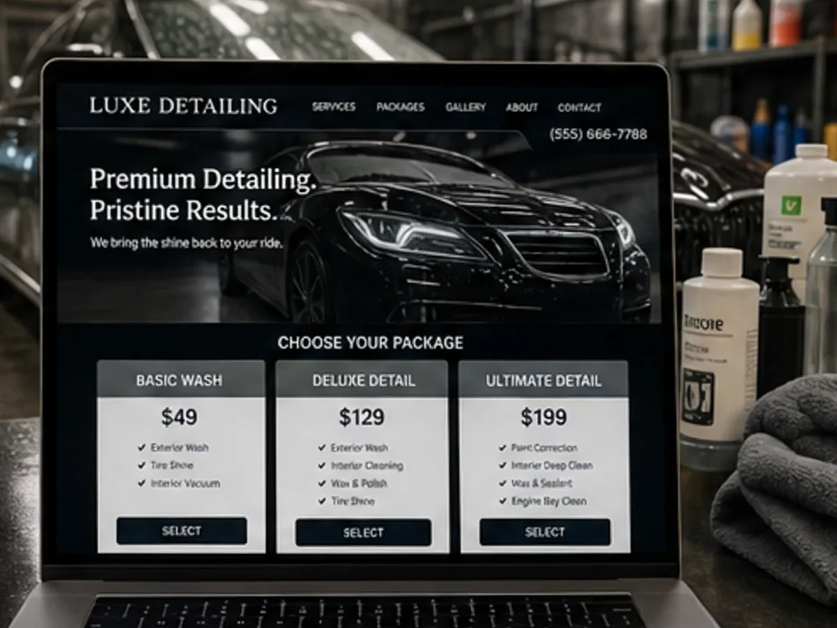 Site cu exemple pentru spălătorii auto - model de site pentru spălătorii auto - Creare site spălătorie auto