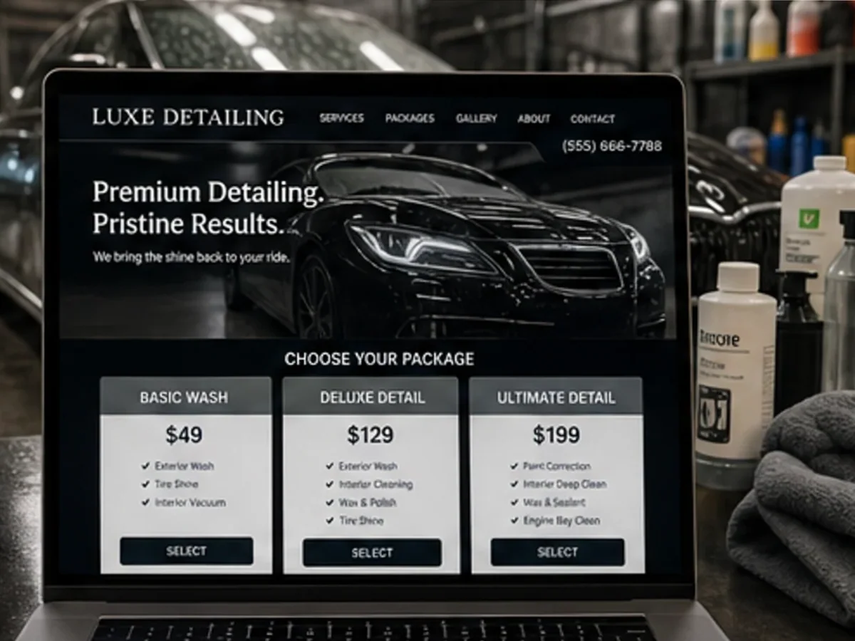 Site cu servicii pentru spălătorii auto - model de site pentru spălătorii auto - Creare site spălătorie auto