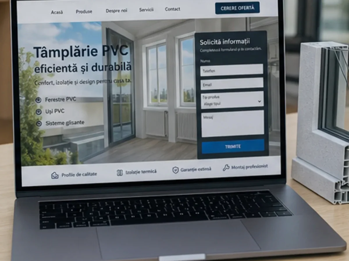 Site de încredere pentru tâmplărie PVC - model de site pentru firme de tâmplărie PVC - Creare site tâmplărie PVC