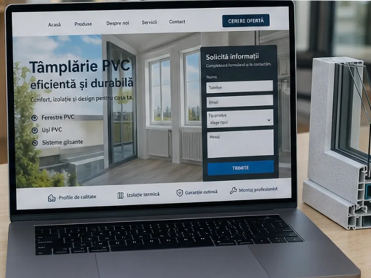 Site cu exemple pentru firme de tâmplărie PVC - model de site pentru firme de tâmplărie PVC - Creare site tâmplărie PVC