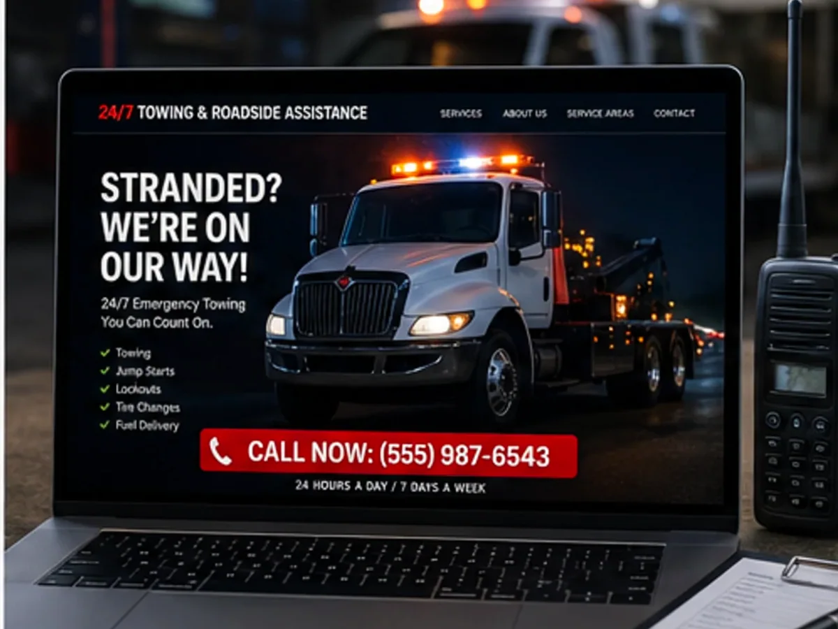 Site cu exemple pentru firme de tractări auto - model de site pentru firme de tractări auto - Creare site tractări auto