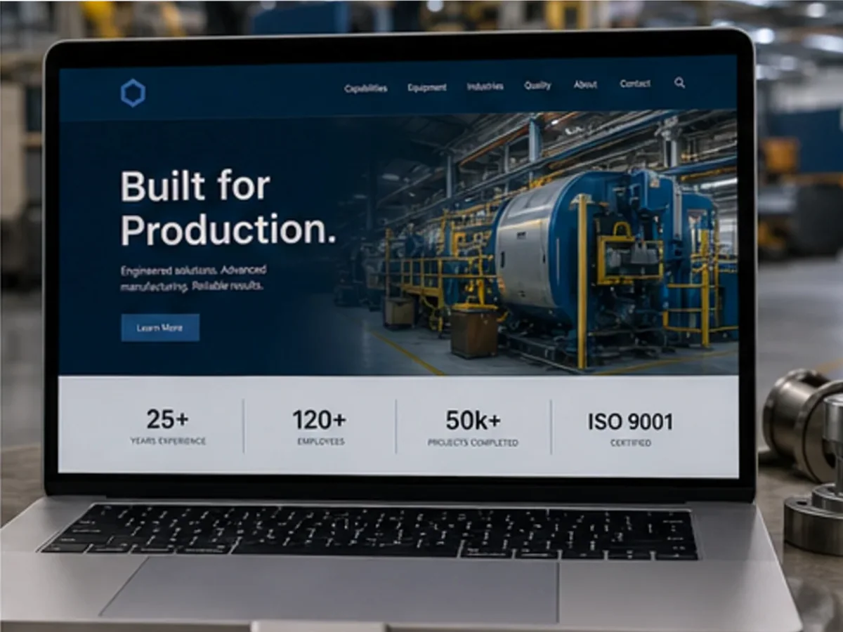 Site de încredere pentru utilaje - model de site pentru firme de utilaje - Creare site utilaje