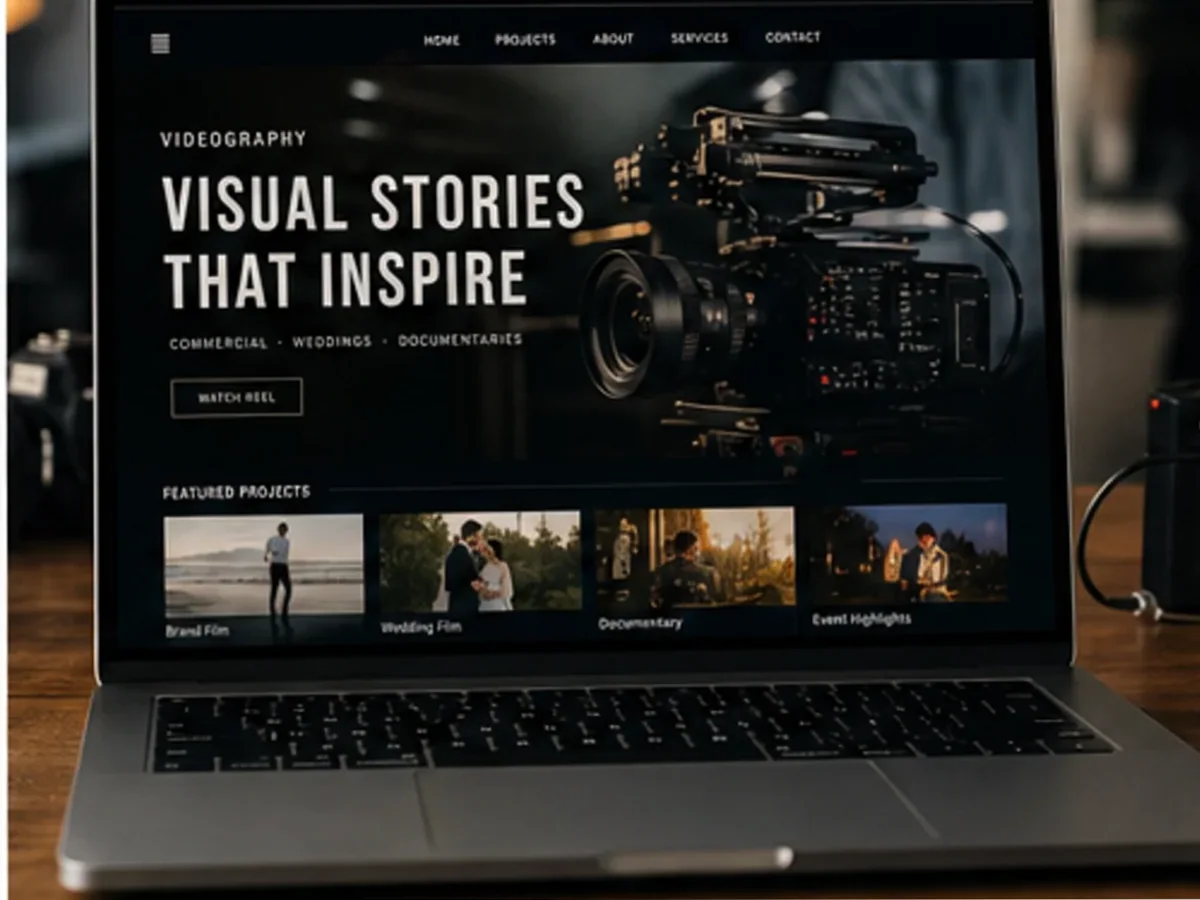 Site de încredere pentru videograf - model de site pentru videografi - Creare site videograf