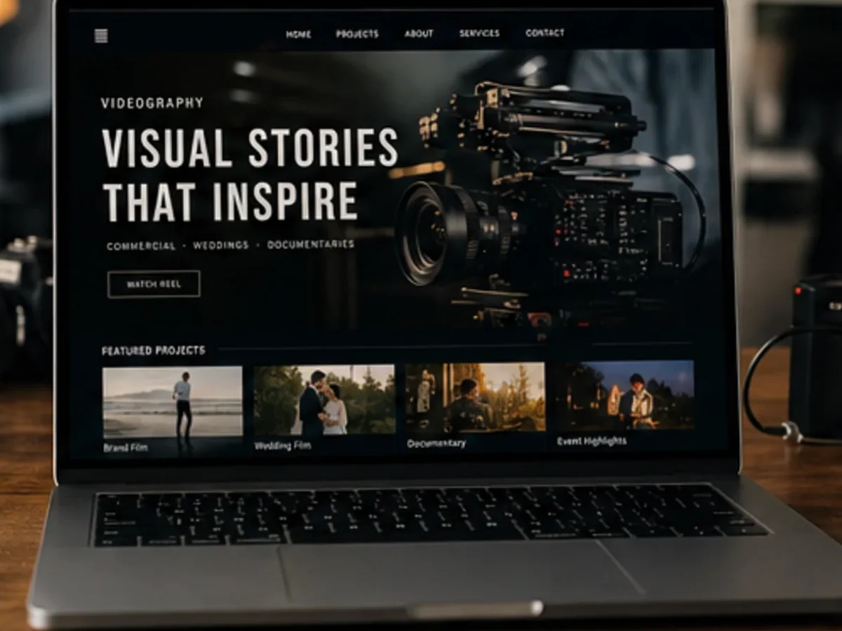 Site cu exemple pentru videografi - model de site pentru videografi - Creare site videograf