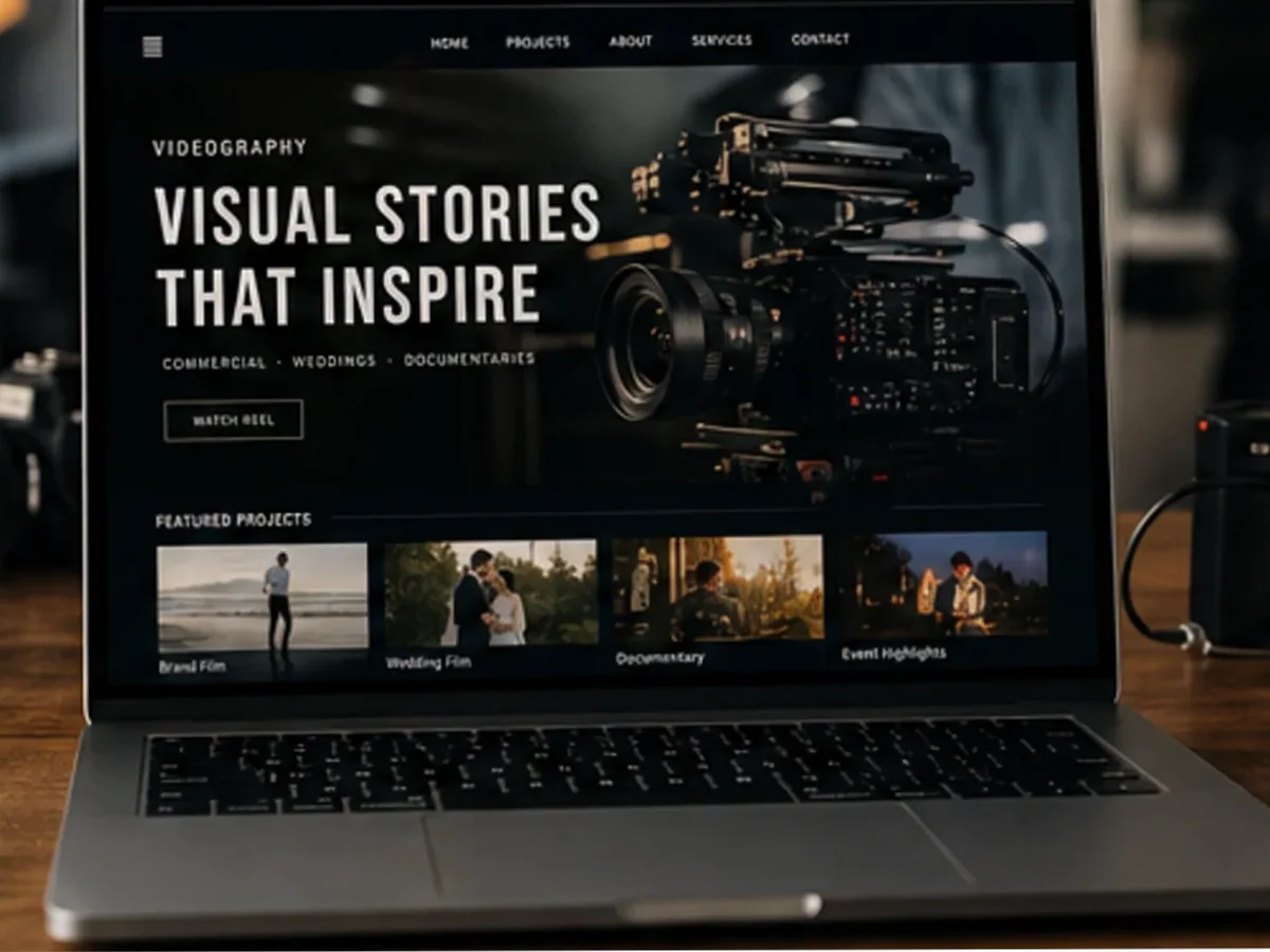 model foto realist pentru Creare site videograf