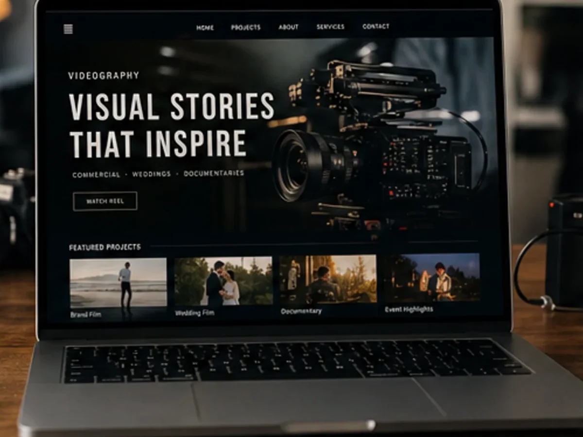Site orientat spre cereri pentru date disponibile și pachete - model de site pentru videografi - Creare site videograf