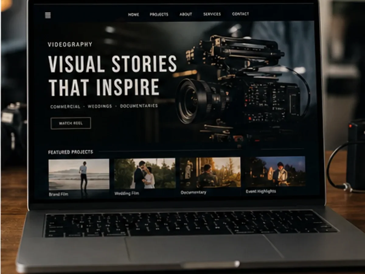 Site cu servicii pentru videografi - model de site pentru videografi - Creare site videograf